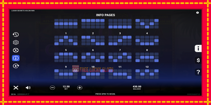 Luxor Secrets Holdn Win: สล็อตแมชชีนพร้อมกราฟิกที่ทันสมัย, รูปภาพ 7