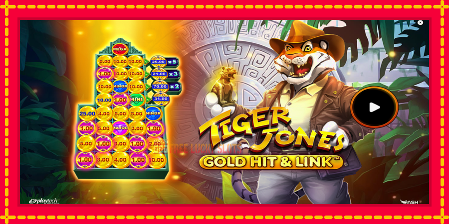 Gold Hit & Link: Tiger Jones: สล็อตแมชชีนพร้อมกราฟิกที่ทันสมัย, รูปภาพ 1