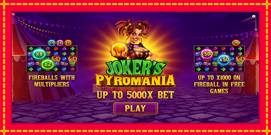 Jokers Pyromania: สล็อตแมชชีนพร้อมกราฟิกที่ทันสมัย, รูปภาพ 1