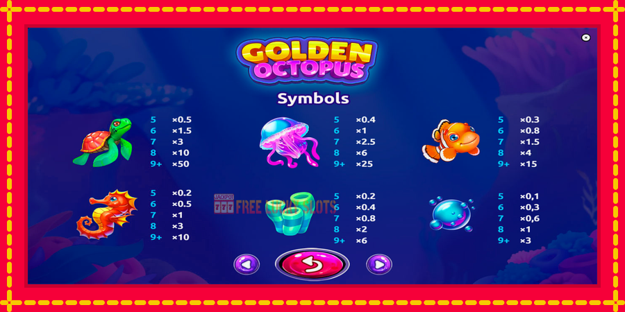 Golden Octopus: สล็อตแมชชีนพร้อมกราฟิกที่ทันสมัย, รูปภาพ 6