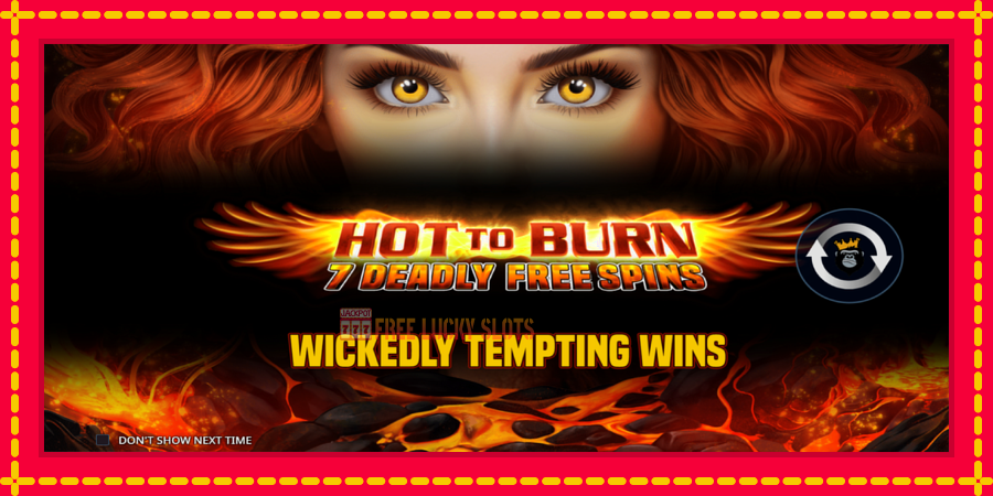 Hot to Burn - 7 Deadly Free Spins: สล็อตแมชชีนพร้อมกราฟิกที่ทันสมัย, รูปภาพ 1