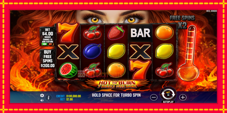 Hot to Burn - 7 Deadly Free Spins: สล็อตแมชชีนพร้อมกราฟิกที่ทันสมัย, รูปภาพ 2