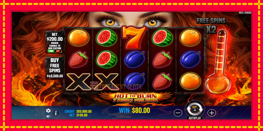 Hot to Burn - 7 Deadly Free Spins: สล็อตแมชชีนพร้อมกราฟิกที่ทันสมัย, รูปภาพ 3