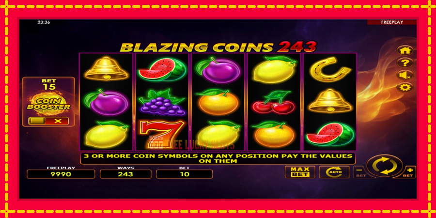 Blazing Coins 243: สล็อตแมชชีนพร้อมกราฟิกที่ทันสมัย, รูปภาพ 2