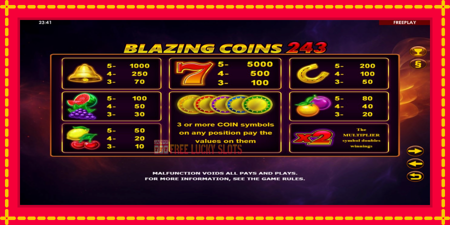 Blazing Coins 243: สล็อตแมชชีนพร้อมกราฟิกที่ทันสมัย, รูปภาพ 4