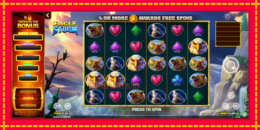 Eagle Storm Rapid Fire Jackpots: สล็อตแมชชีนพร้อมกราฟิกที่ทันสมัย, รูปภาพ 2