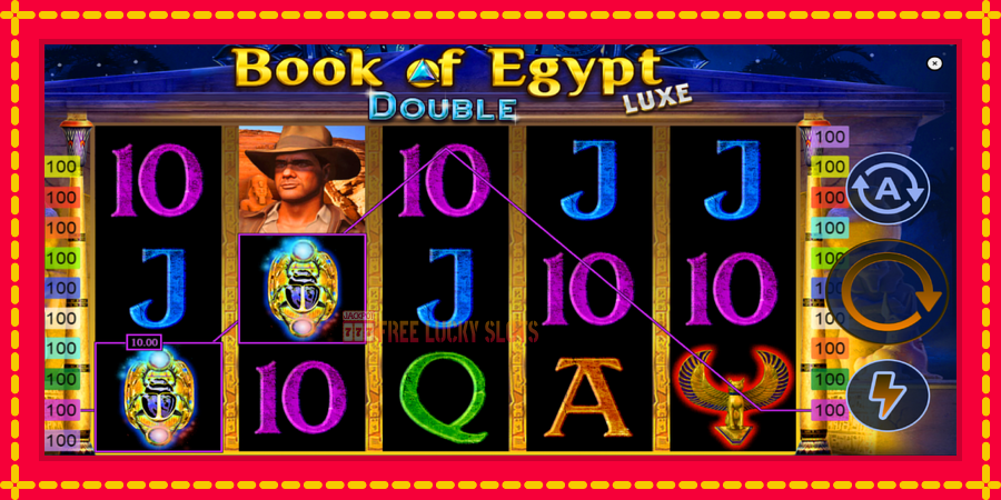 Book of Egypt Double Luxe: สล็อตแมชชีนพร้อมกราฟิกที่ทันสมัย, รูปภาพ 3