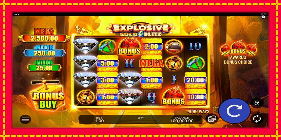 Explosive Gold Blitz: สล็อตแมชชีนพร้อมกราฟิกที่ทันสมัย, รูปภาพ 1