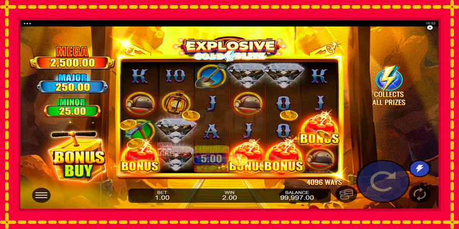 Explosive Gold Blitz: สล็อตแมชชีนพร้อมกราฟิกที่ทันสมัย, รูปภาพ 2