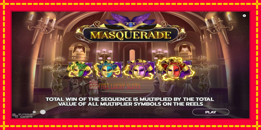 Masquerade: สล็อตแมชชีนพร้อมกราฟิกที่ทันสมัย, รูปภาพ 1