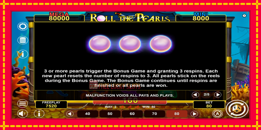 Roll The Pearls Hold & Win: สล็อตแมชชีนพร้อมกราฟิกที่ทันสมัย, รูปภาพ 6