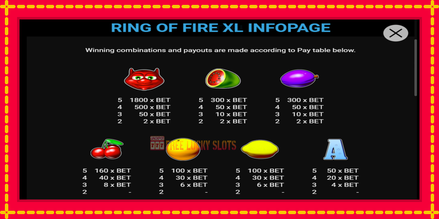 Ring of Fire XL: สล็อตแมชชีนพร้อมกราฟิกที่ทันสมัย, รูปภาพ 2