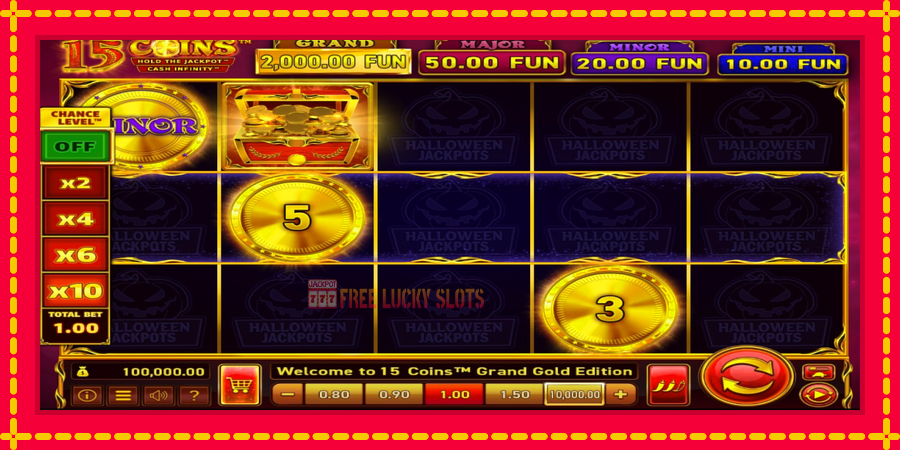 15 Coins Grand Gold Edition Halloween Jackpot: สล็อตแมชชีนพร้อมกราฟิกที่ทันสมัย, รูปภาพ 1