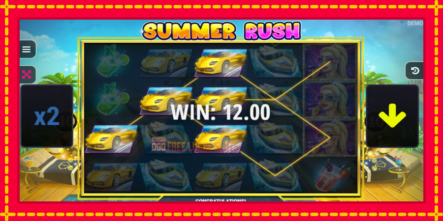 Summer Rush: สล็อตแมชชีนพร้อมกราฟิกที่ทันสมัย, รูปภาพ 2