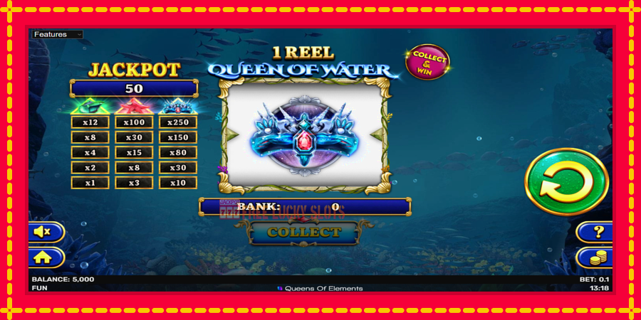 1 Reel Queen of Water: สล็อตแมชชีนพร้อมกราฟิกที่ทันสมัย, รูปภาพ 2