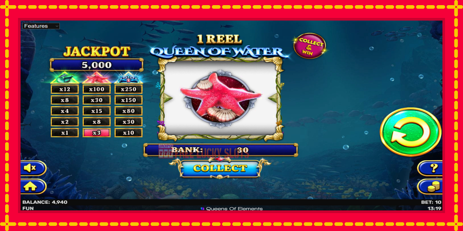 1 Reel Queen of Water: สล็อตแมชชีนพร้อมกราฟิกที่ทันสมัย, รูปภาพ 3