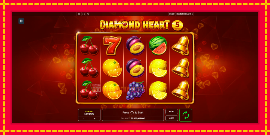 Diamond Heart 5: สล็อตแมชชีนพร้อมกราฟิกที่ทันสมัย, รูปภาพ 1