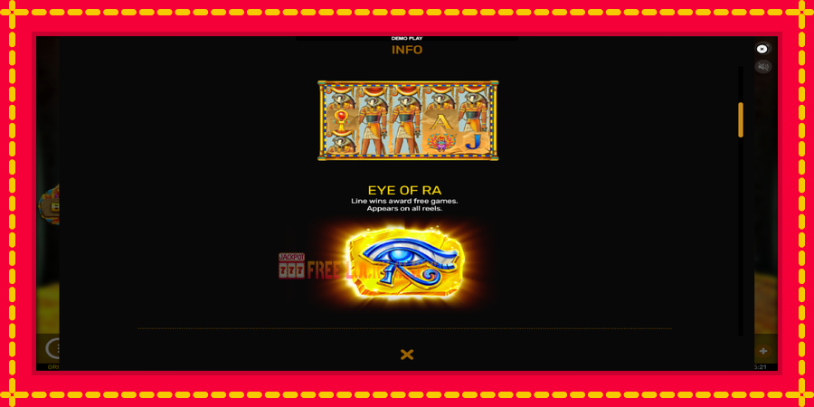 Eyes of Ra: สล็อตแมชชีนพร้อมกราฟิกที่ทันสมัย, รูปภาพ 5