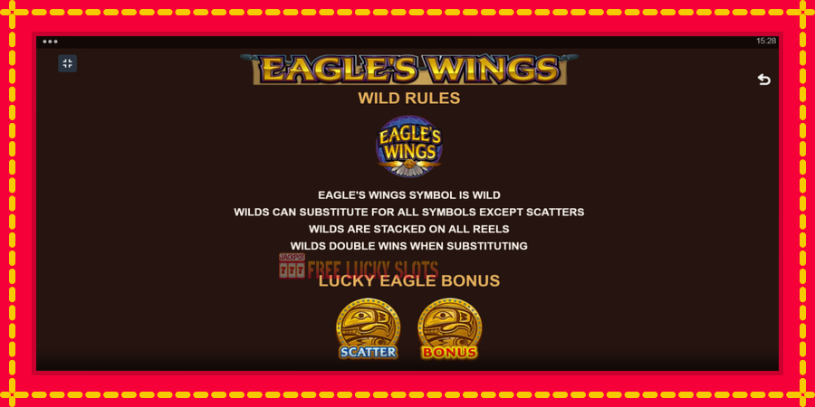 Eagles Wings: สล็อตแมชชีนพร้อมกราฟิกที่ทันสมัย, รูปภาพ 5