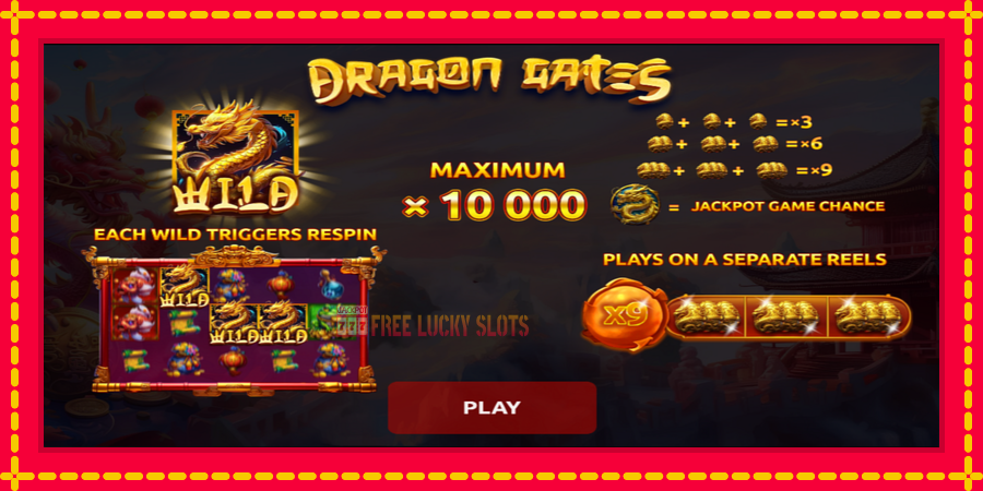 Dragon Gates: สล็อตแมชชีนพร้อมกราฟิกที่ทันสมัย, รูปภาพ 1