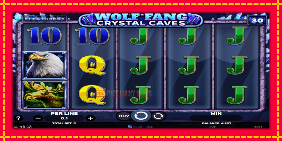 Wolf Fang - Crystal Caves: สล็อตแมชชีนพร้อมกราฟิกที่ทันสมัย, รูปภาพ 2