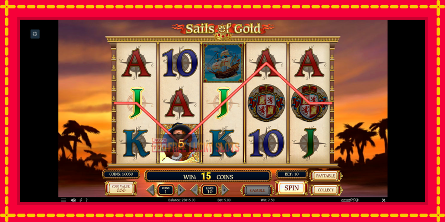 Sails of Gold: สล็อตแมชชีนพร้อมกราฟิกที่ทันสมัย, รูปภาพ 6