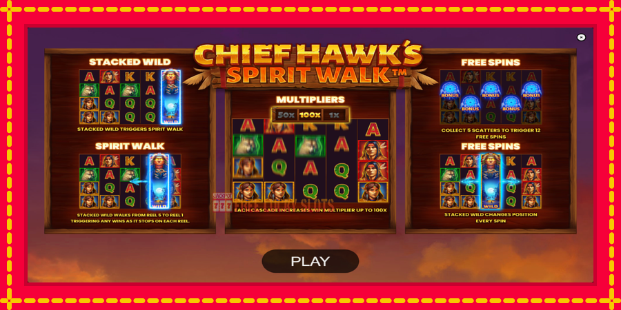 Chief Hawk’s Spirit Walk: สล็อตแมชชีนพร้อมกราฟิกที่ทันสมัย, รูปภาพ 1