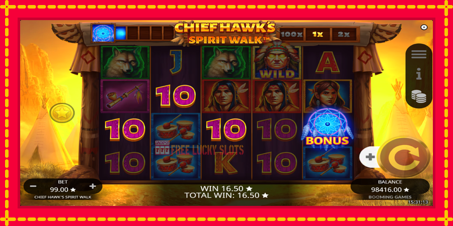 Chief Hawk’s Spirit Walk: สล็อตแมชชีนพร้อมกราฟิกที่ทันสมัย, รูปภาพ 3