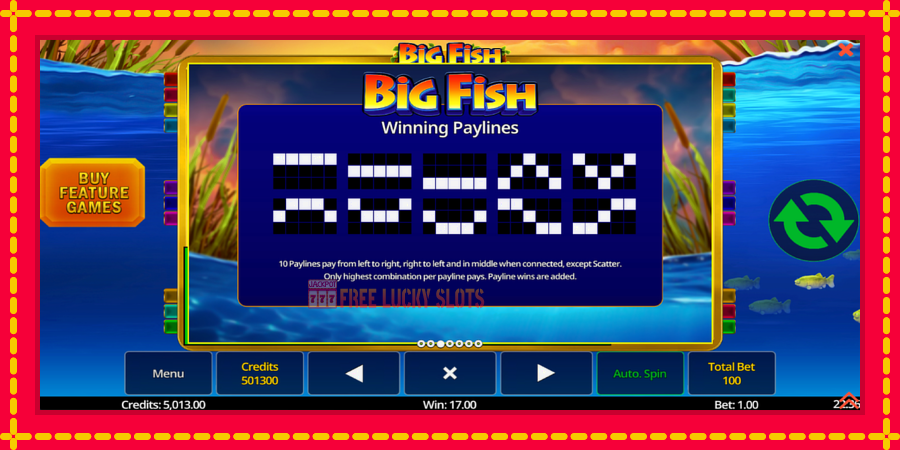 Big Fish: สล็อตแมชชีนพร้อมกราฟิกที่ทันสมัย, รูปภาพ 6