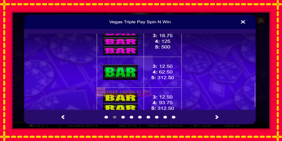 Vegas Triple Pay Spin n Win: สล็อตแมชชีนพร้อมกราฟิกที่ทันสมัย, รูปภาพ 4