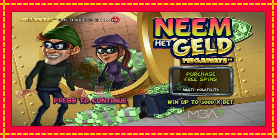 Neem het Geld Megaways: สล็อตแมชชีนพร้อมกราฟิกที่ทันสมัย, รูปภาพ 1