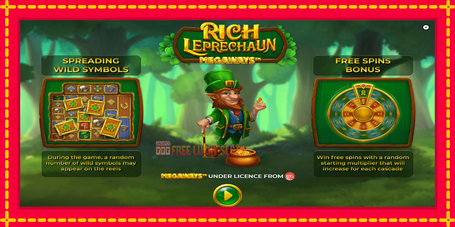 Rich Leprechaun Megaways: สล็อตแมชชีนพร้อมกราฟิกที่ทันสมัย, รูปภาพ 1