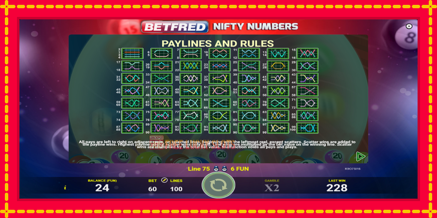 Betfred Nifty Numbers: สล็อตแมชชีนพร้อมกราฟิกที่ทันสมัย, รูปภาพ 7