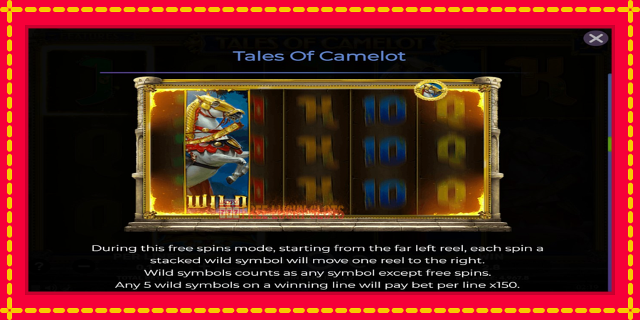 Tales of Camelot: สล็อตแมชชีนพร้อมกราฟิกที่ทันสมัย, รูปภาพ 5