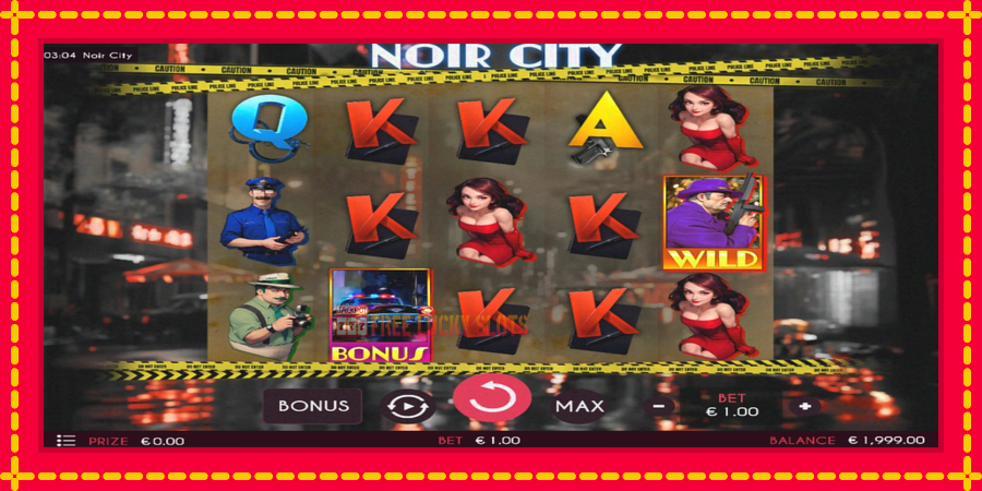 Noir City: สล็อตแมชชีนพร้อมกราฟิกที่ทันสมัย, รูปภาพ 2