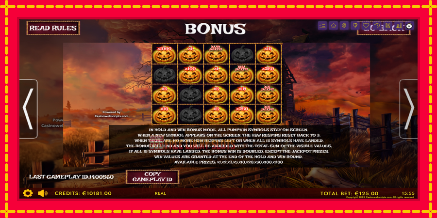 Haunted Haystacks - Spooky Hold and Win: สล็อตแมชชีนพร้อมกราฟิกที่ทันสมัย, รูปภาพ 7