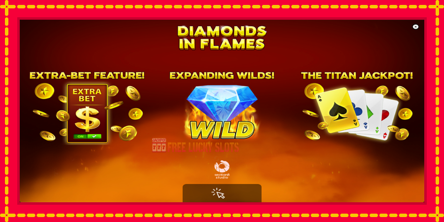 Diamonds in Flames: สล็อตแมชชีนพร้อมกราฟิกที่ทันสมัย, รูปภาพ 1