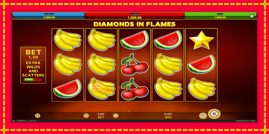 Diamonds in Flames: สล็อตแมชชีนพร้อมกราฟิกที่ทันสมัย, รูปภาพ 2