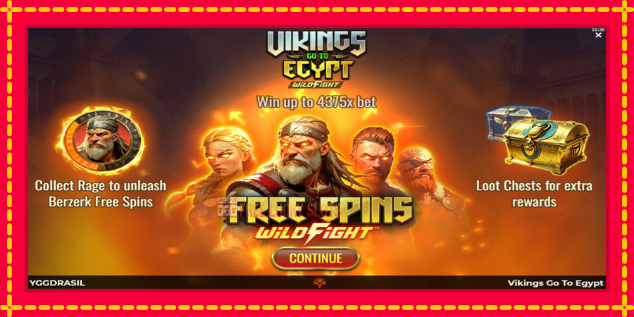 Vikings Go To Egypt Wild Fight: สล็อตแมชชีนพร้อมกราฟิกที่ทันสมัย, รูปภาพ 1