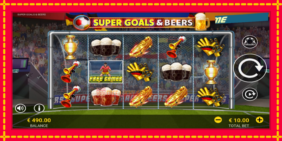 Super Goals & Beers: สล็อตแมชชีนพร้อมกราฟิกที่ทันสมัย, รูปภาพ 2