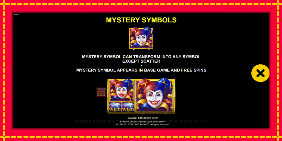 6 Tokens of Gold: Mystery Joker Link & Win: สล็อตแมชชีนพร้อมกราฟิกที่ทันสมัย, รูปภาพ 6