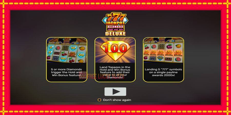 777 Jackpot Diamond Hold and Win Deluxe: สล็อตแมชชีนพร้อมกราฟิกที่ทันสมัย, รูปภาพ 1