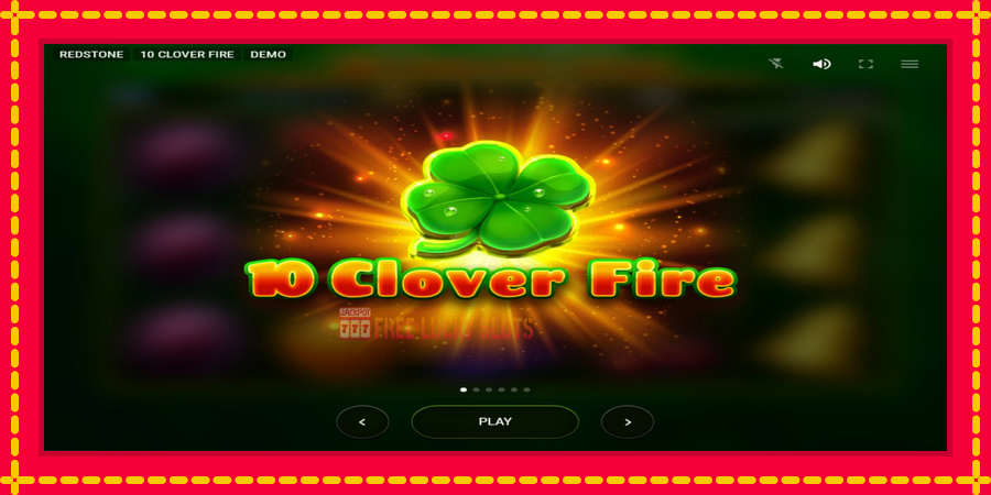 10 Clover Fire: สล็อตแมชชีนพร้อมกราฟิกที่ทันสมัย, รูปภาพ 1