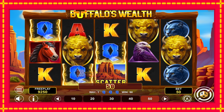 Buffalos Wealth: สล็อตแมชชีนพร้อมกราฟิกที่ทันสมัย, รูปภาพ 3