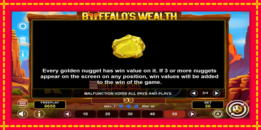 Buffalos Wealth: สล็อตแมชชีนพร้อมกราฟิกที่ทันสมัย, รูปภาพ 7