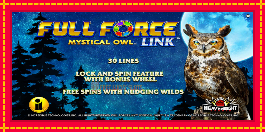 Full Force Mystical Owl: สล็อตแมชชีนพร้อมกราฟิกที่ทันสมัย, รูปภาพ 1