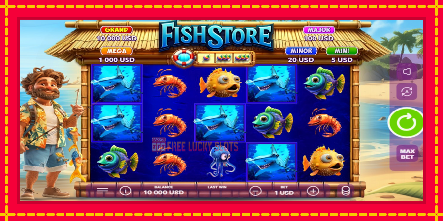 Fish Store: สล็อตแมชชีนพร้อมกราฟิกที่ทันสมัย, รูปภาพ 1