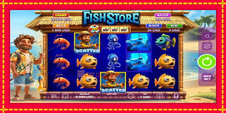 Fish Store: สล็อตแมชชีนพร้อมกราฟิกที่ทันสมัย, รูปภาพ 2