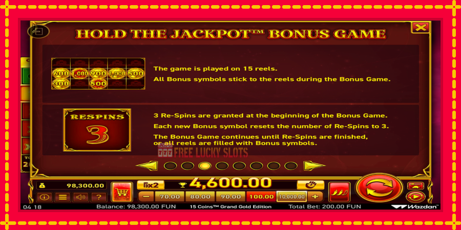 15 Coins Grand Gold Edition Score The Jackpot: สล็อตแมชชีนพร้อมกราฟิกที่ทันสมัย, รูปภาพ 5