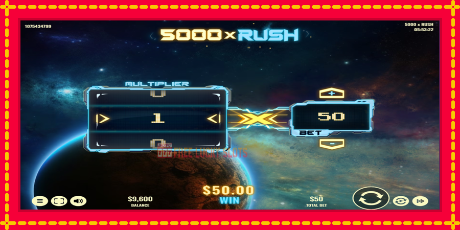 5000 x Rush: สล็อตแมชชีนพร้อมกราฟิกที่ทันสมัย, รูปภาพ 3